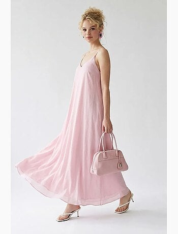 Robe longue sans manches coupe trapèze mixray