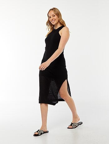 Robe longue sans manches