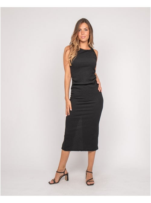 Robe longue sans manches texturée izak - Kiabi Robe longue sans manches texturée izak - Kiabi