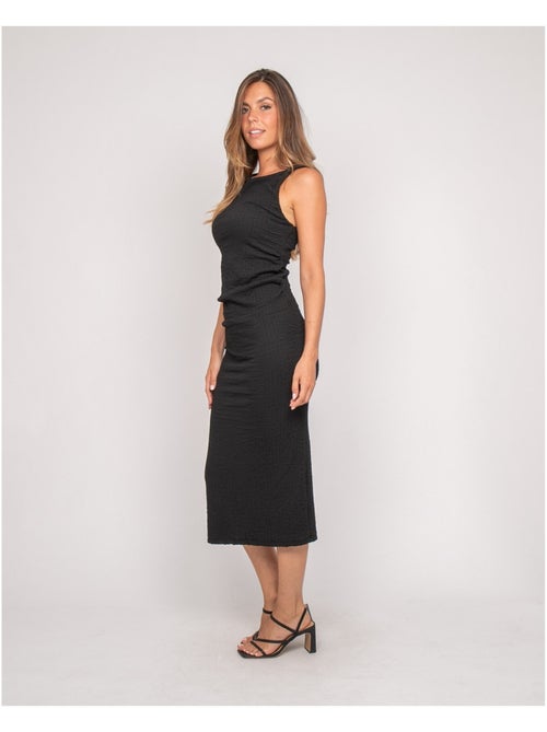 Robe longue sans manches texturée izak - Kiabi Robe longue sans manches texturée izak - Kiabi