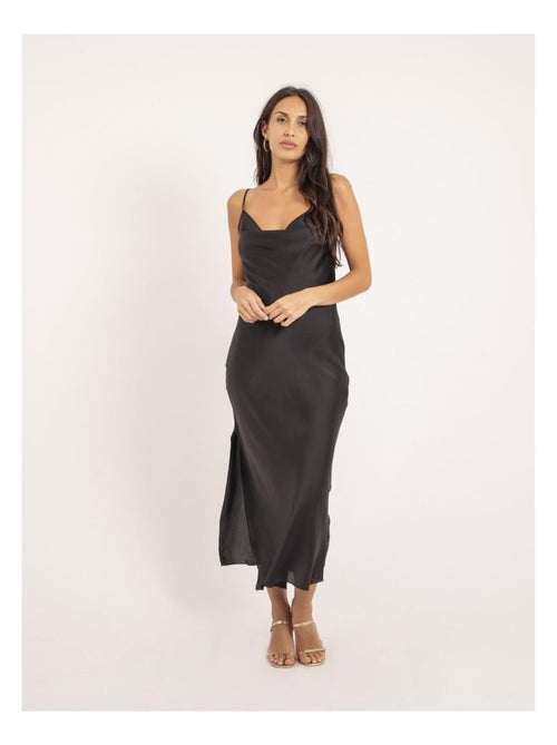 Robe longue satin isaurie - Kiabi Robe longue satin isaurie - Kiabi