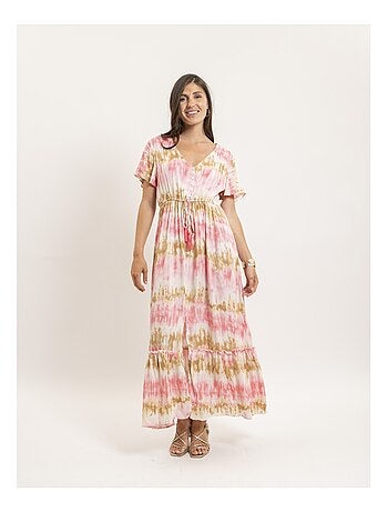 Robe longue tie and dye itessia