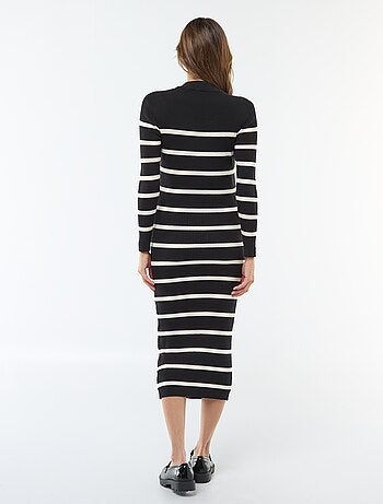 Robe longues côtelée de maternité