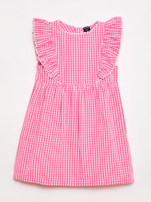 Robe manche courtes à volants - Kiabi