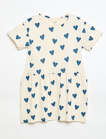 Robe manches courtes à motif