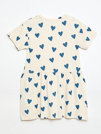 Robe manches courtes à motif