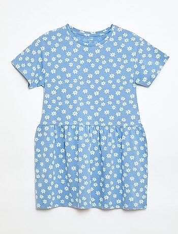 Robe manches courtes à motif