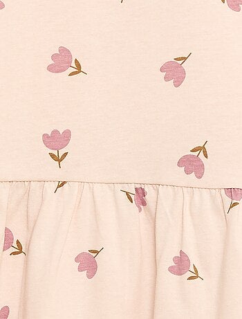 Robe manches courtes à motif