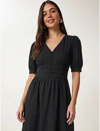 Robe maxi femme en popeline mélange coton istanbul