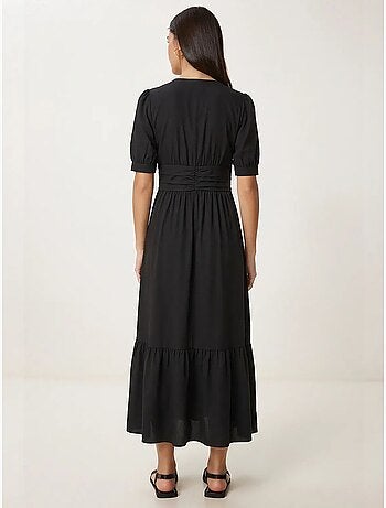 Robe maxi femme en popeline mélange coton istanbul