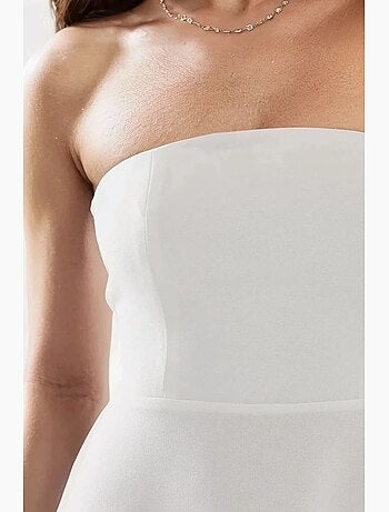 Robe mi-longue bustier coupe a hiccup