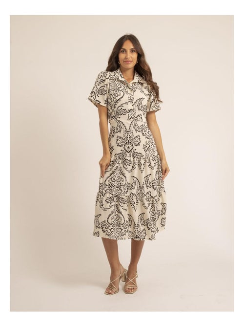 Robe mi-longue motifs ionela - Kiabi Robe mi-longue motifs ionela - Kiabi