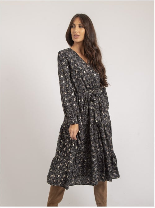 Robe mi-longue motifs ivelia - Kiabi Robe mi-longue motifs ivelia - Kiabi