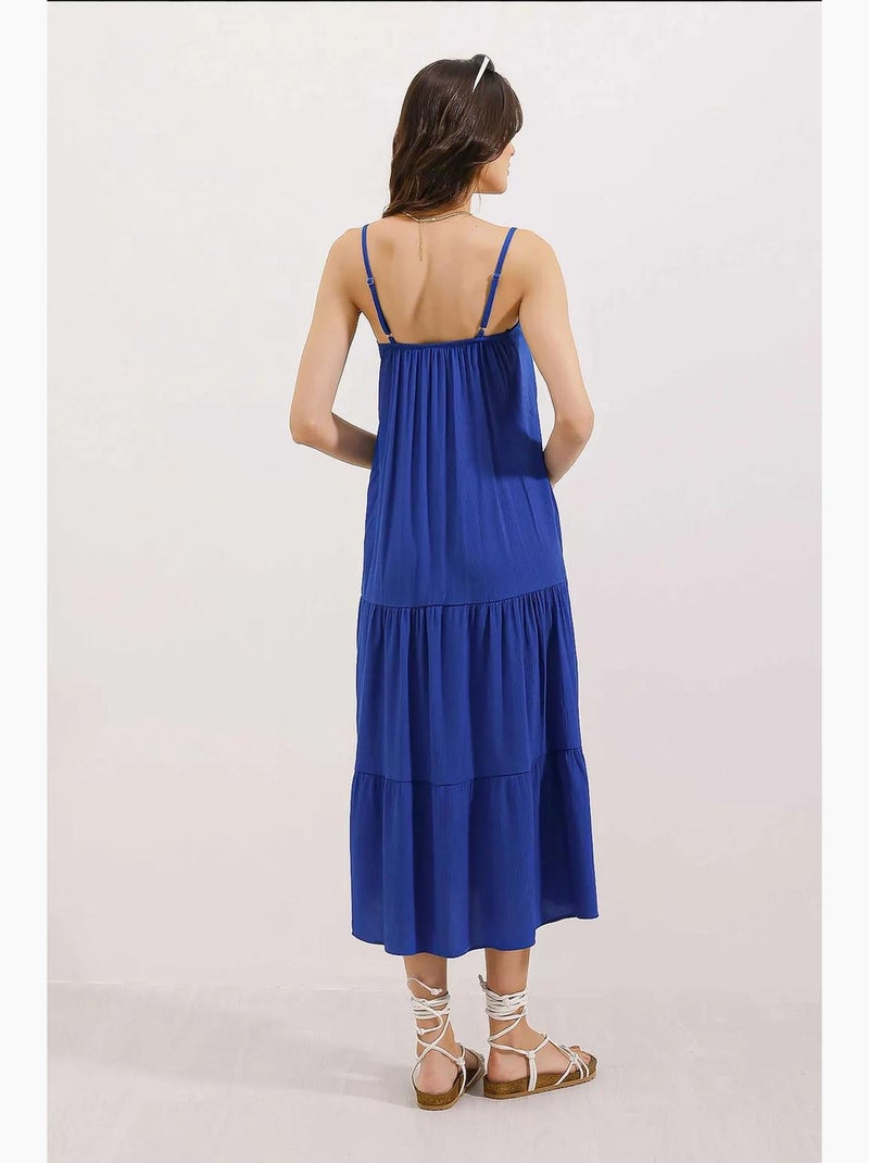 Robe midi à bretelles bdart Bleu électrique - Kiabi