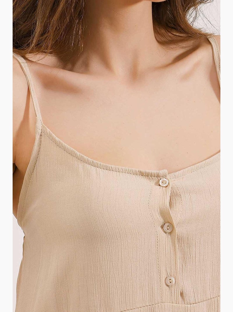 Robe midi à bretelles bdart Crème - Kiabi