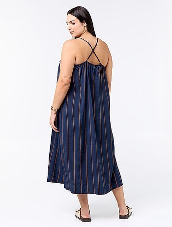 Robe midi à bretelles réglables