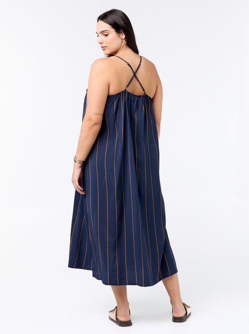 Robe midi à bretelles réglables - Kiabi