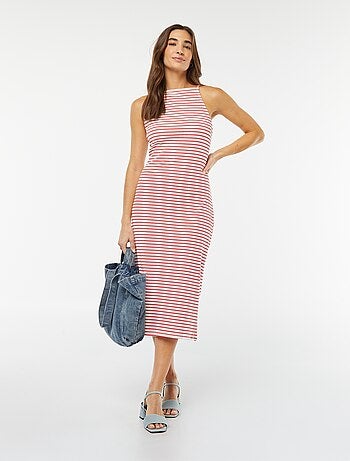 Robe midi avec fines bretelles