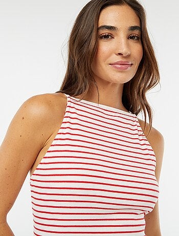 Robe midi avec fines bretelles