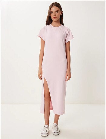 Robe midi cintrée à fente latérale istanbul