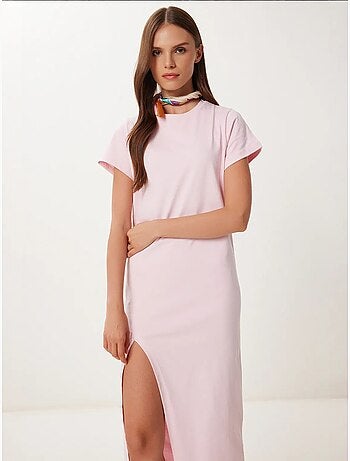 Robe midi cintrée à fente latérale istanbul