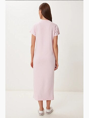 Robe midi cintrée à fente latérale istanbul