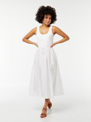 Robe midi  effet 2 en 1