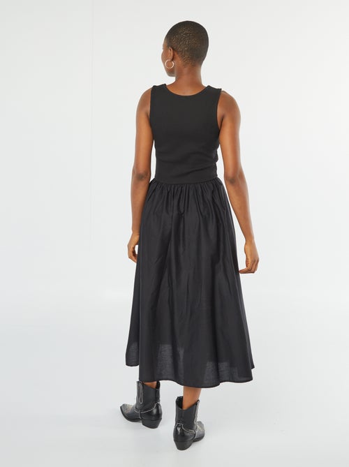 Robe midi  effet 2 en 1 - Kiabi