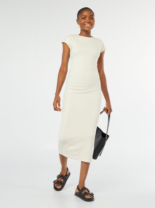 Robe midi en maille stretch - Kiabi