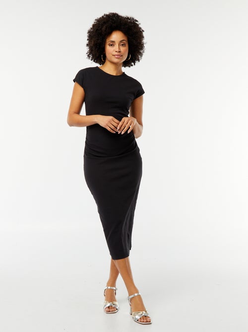 Robe midi en maille stretch - Kiabi