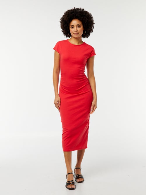 Robe midi en maille stretch - Kiabi