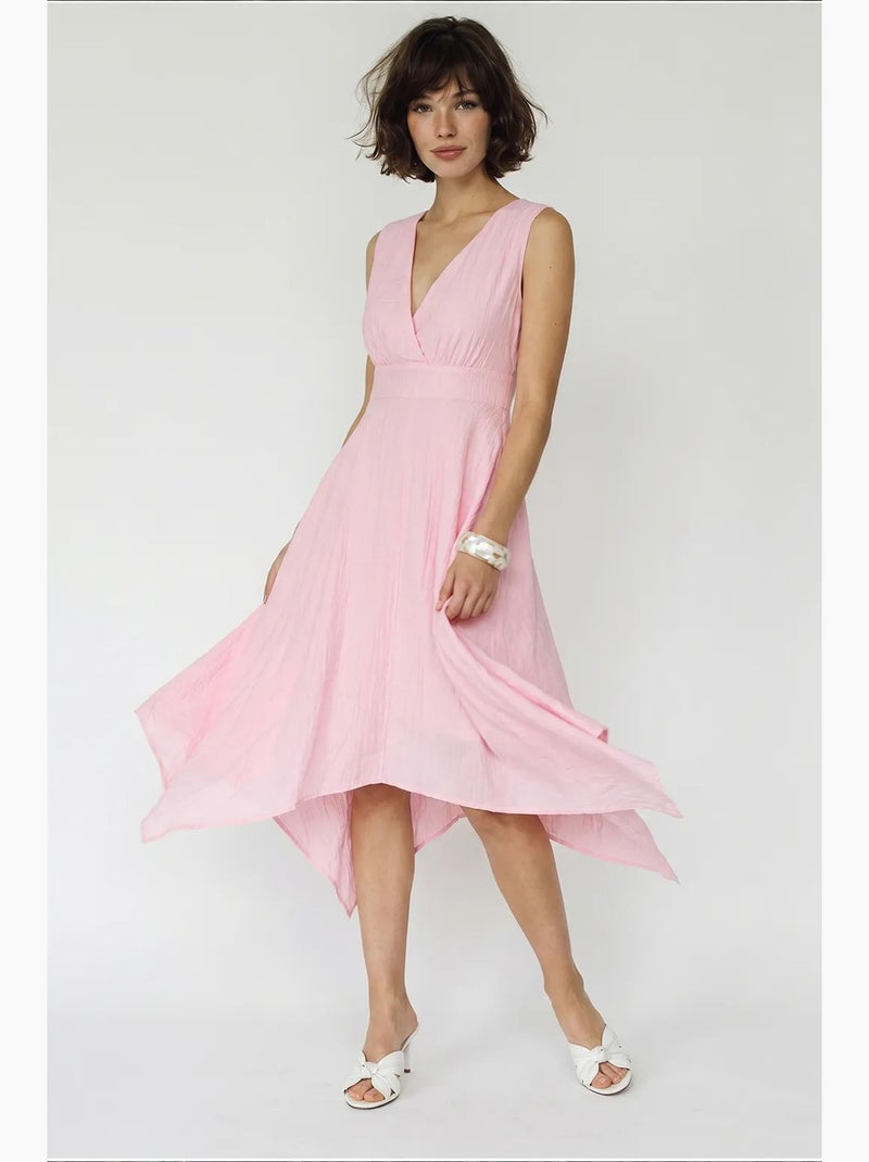 Robe midi femme lucci Rose clair - Kiabi