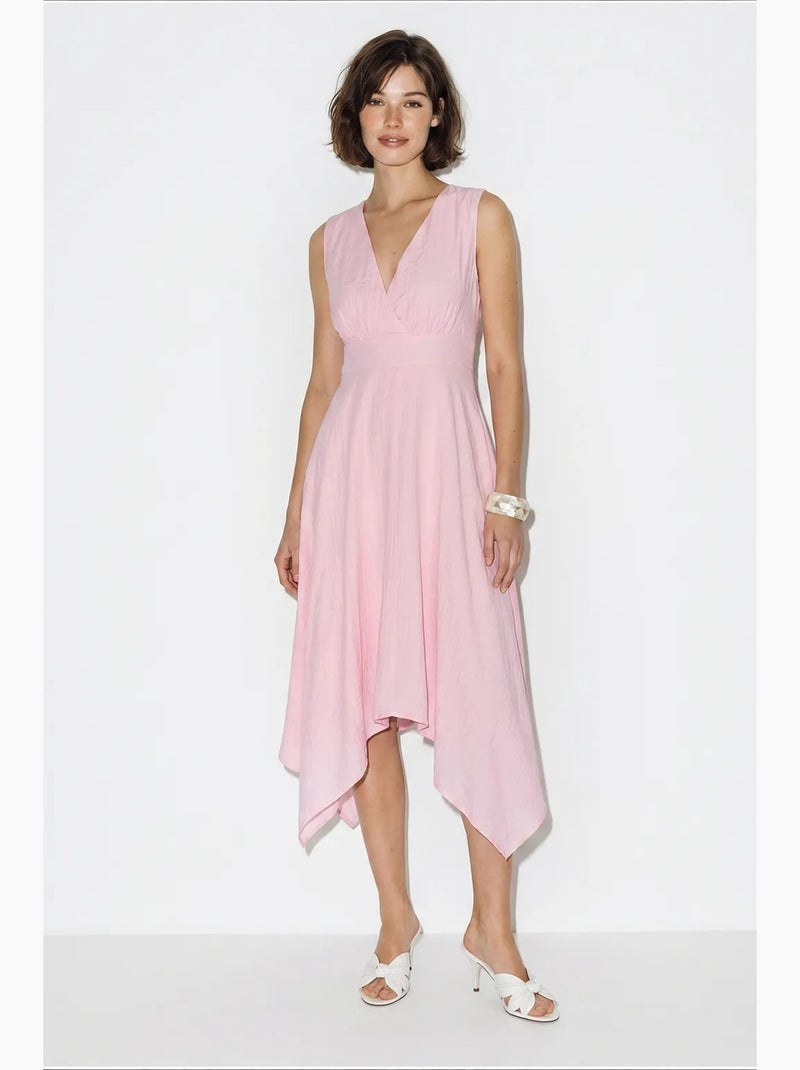 Robe midi femme lucci Rose clair - Kiabi