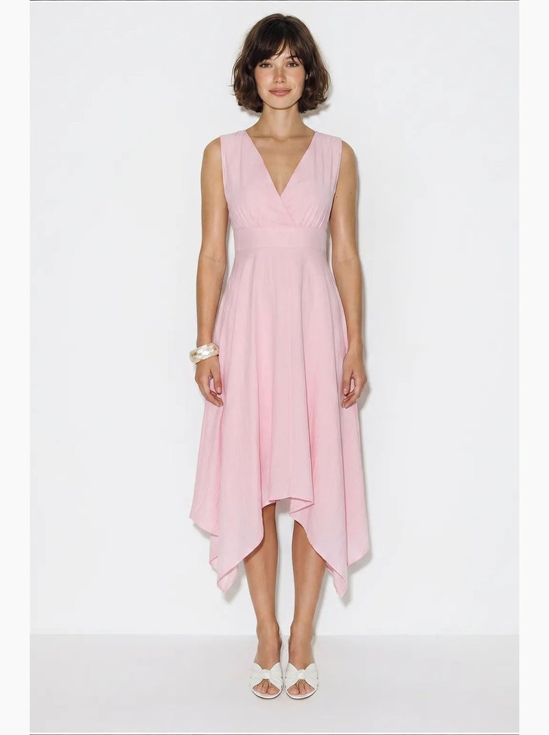 Robe midi femme lucci Rose clair - Kiabi