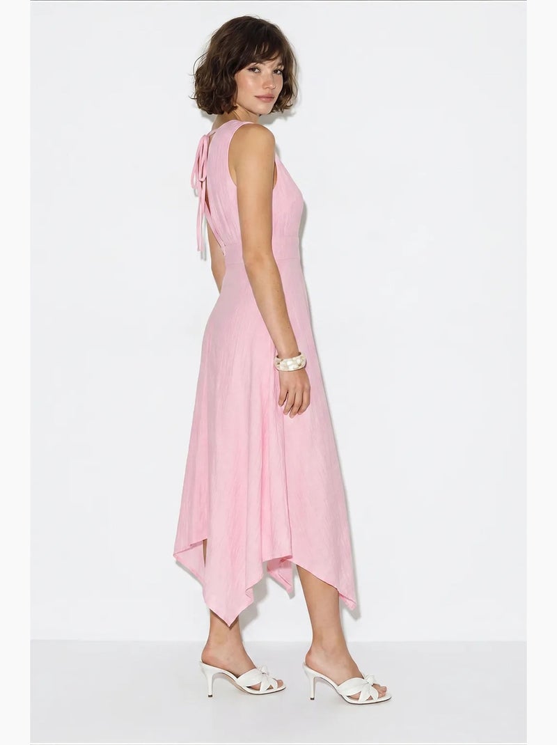Robe midi femme lucci Rose clair - Kiabi
