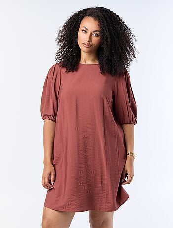 Robe midi manches ballon