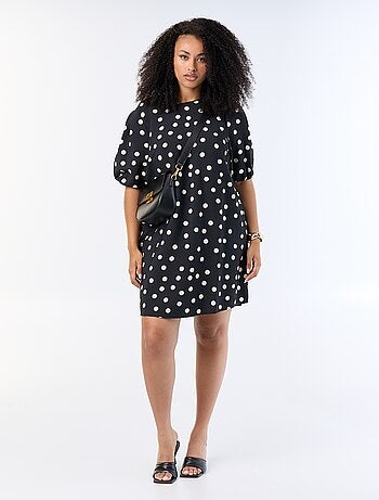 Robe midi manches ballon