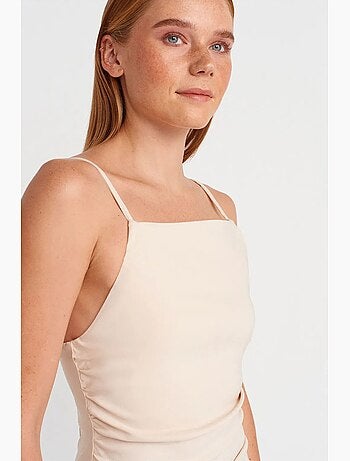 Robe midi moulante sans manches dilvin