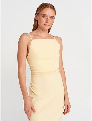 Robe midi moulante sans manches dilvin
