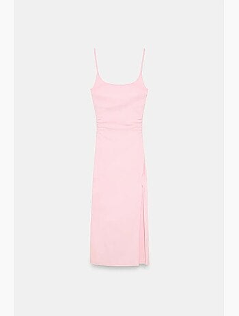 Robe midi moulante sans manches pour femme dilvin