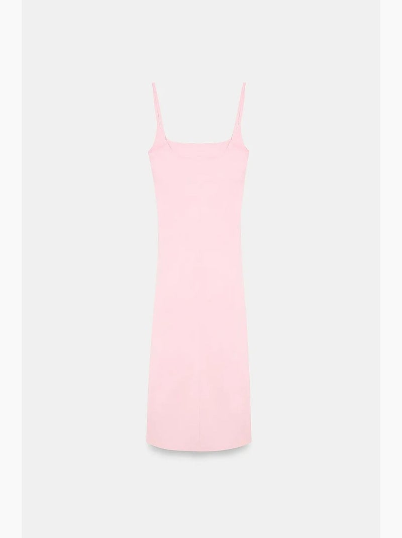 Robe midi moulante sans manches pour femme dilvin Rose pâle - Kiabi