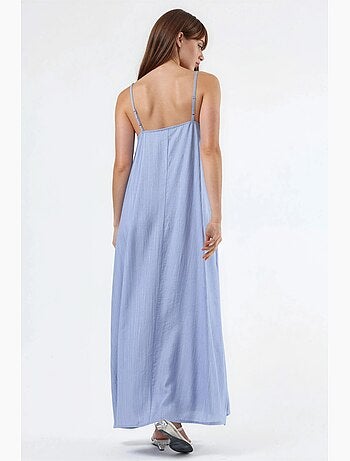 Robe midi nuisette à col u et coupe ample busem