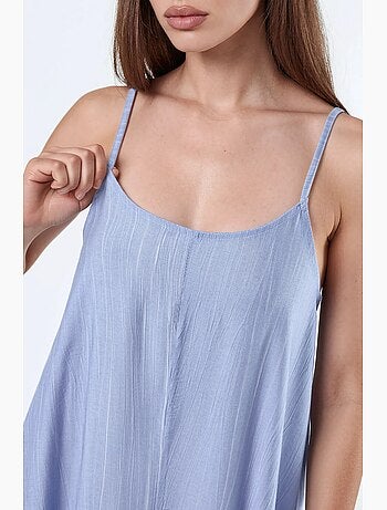 Robe midi nuisette à col u et coupe ample busem