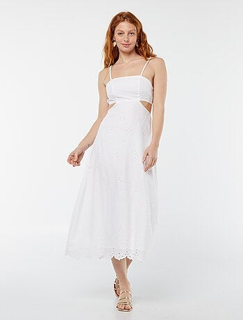 Robe midi ouverture sur les côtés