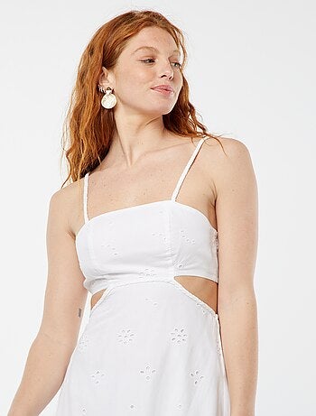 Robe midi ouverture sur les côtés