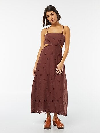 Robe midi ouverture sur les côtés