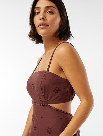 Robe midi ouverture sur les côtés