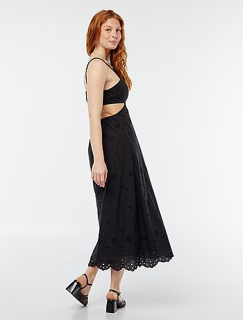 Robe midi ouverture sur les côtés