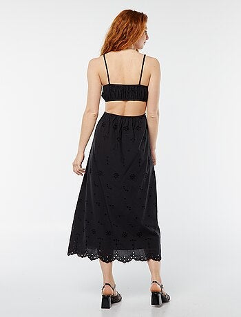 Robe midi ouverture sur les côtés