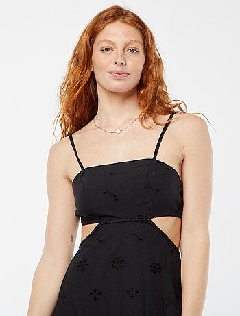 Robe midi ouverture sur les côtés